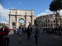 Konstantinsbogen und Kollosseum