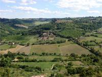 Orvieto Blick vom Tuffsteinplateau