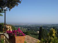 Blick vom Hotel auf Rom