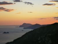 Sonnenuntergang an der Amalfiküste