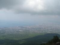 Blick vom Vesuv auf den Golf von Neapel