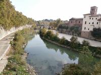 Blick auf die Tiberinsel-Isola Tiberina