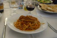 Pasta-Abendessen im Restaurant 