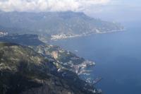 Ausblick von Agerola (Castello Lauritano) nach Amalfi