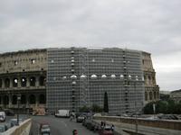 Kolosseum eingerüstet