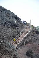 Vesuv - letzter Anstieg am Kraterrand