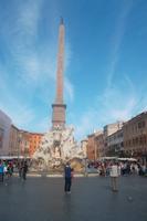 Berninis Vierströmebrunnen auf der Piazza Navona