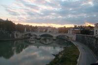 Abendblick über den Tiber