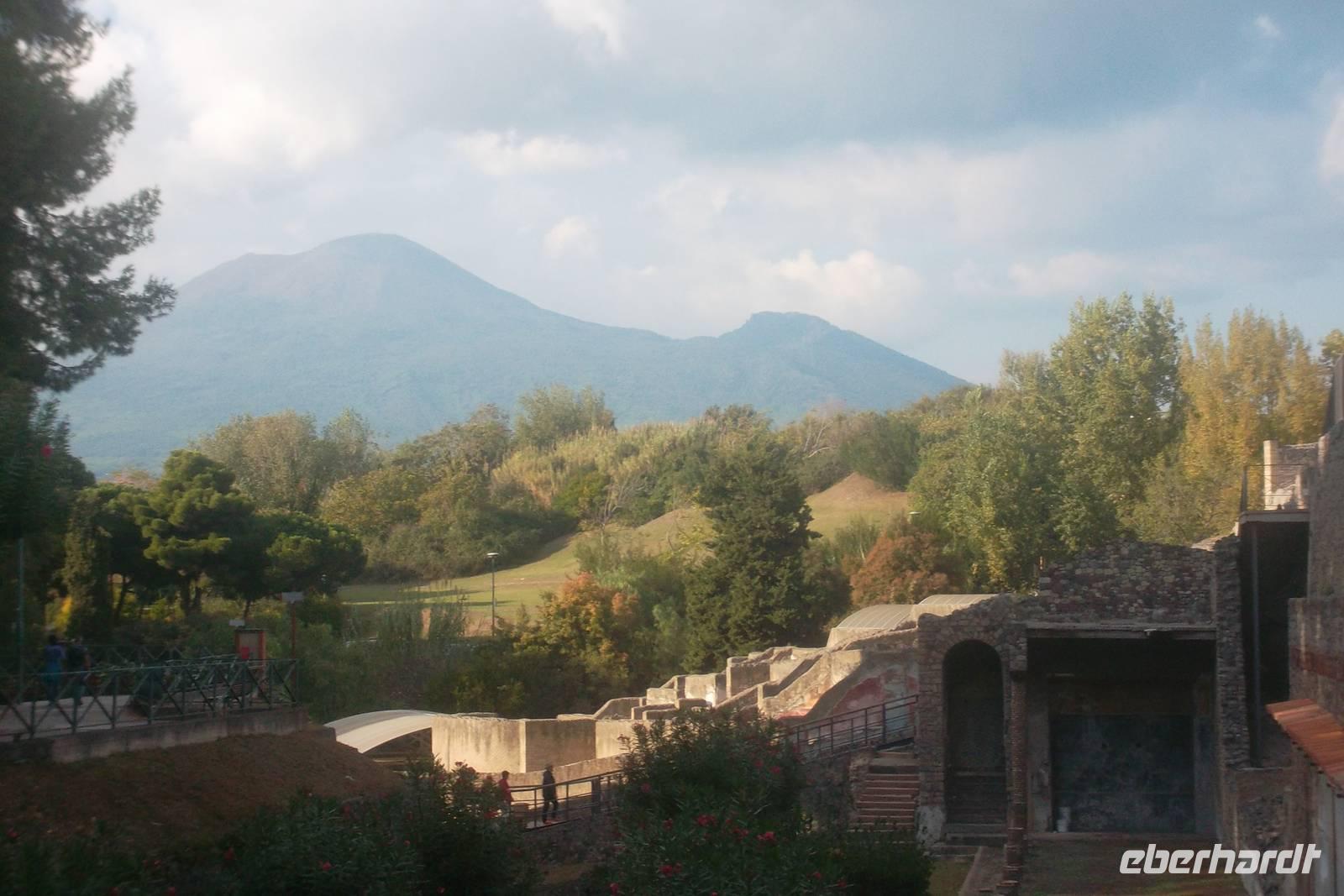 Vesuv von Pompeji aus