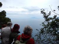 Ausblick über den Golf mit Vesuv