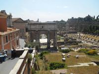 Rom (Blick vom Kapitol auf das Forum Romanum)