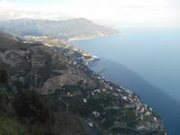 Ausblick vom Castello Lauritano (Agerola) auf Amalfi