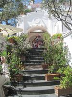 Blumenpracht des Hoteleinganges