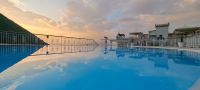 Hotel-Blick auf den Vulkan Vesuv