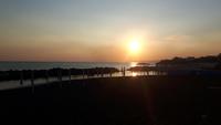 Sonnenuntergang am Strand von Torre del Greco 