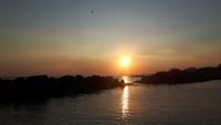 Sonnenuntergang am Strand von Torre del Greco 