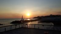 Sonnenuntergang am Strand von Torre del Greco 