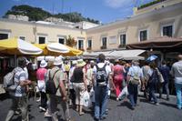 auf der Piazzetta in Capri-Zentrum