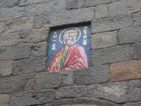 Detail an der Kirchenwand 