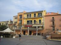 Blick auf die Touristen-Information 