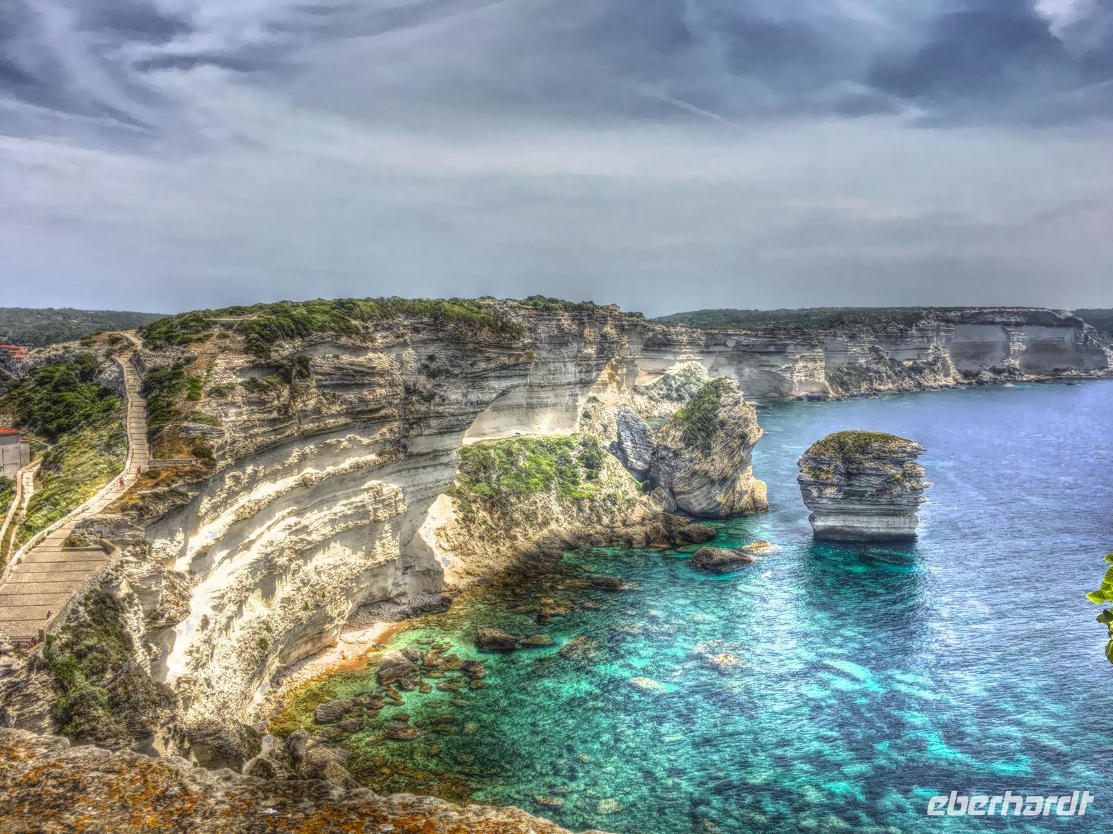 060 Sardinien - Ausblick in Bonifacio auf Korsika