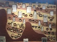 Modell der gefundenen Grabstätten auf San't Antiocco