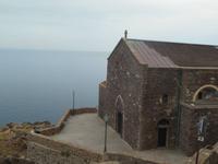 Blick auf die Sant'Abate Kathedrale in Castelsardo 