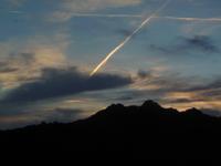 Abendhimmel von Arzachena vom Hotel Airone aus 