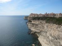 Ausblick auf die Kalkfelsen und Bonifacio