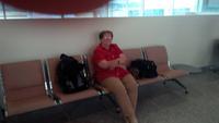 vor dem Boarding 