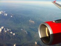 beste Sicht auf dem Hinflug