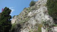 Blick hinauf am griechischen Theater von Taormina