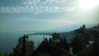 Blick vom Aussichtspunkt in Taormina