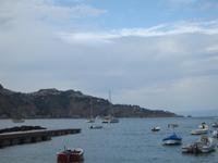 Giardini Naxos - Blick auf Taormina