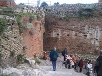 hinterm Theater von Taormina