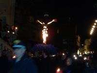 Die Prozession beginnt. 