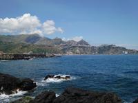 Blick auf Taormina und Castelmola