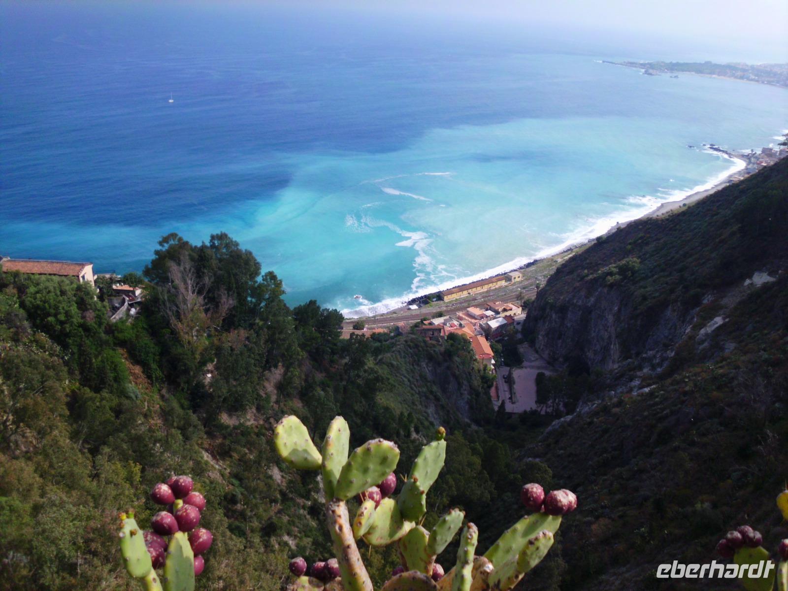Blick am Aussichtspunkt Taormina