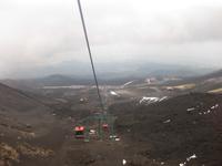 Ätna - Talfahrt mit der die Seilbahn