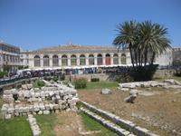 Siracusa / Syrakus - Piazza Pancali - Ruine des Apollon-Tempels 
