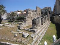 Siracusa / Syrakus - Piazza Pancali - Ruine des Apollon-Tempels 