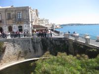 Siracusa / Syrakus - Promenade an der Fonte Aretusa, einer Süßwasserquelle