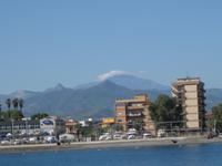 Ein Blick zurück - der Ätna grüßt 