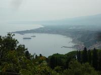Blick auf Giardini Naxos