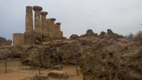 Agrigento,Archäologische Stätten , Tal der Tempel, Heraklestempel