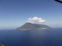 Blick auf die Insel Salina