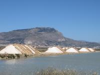 Salinen und der Blick auf Erice