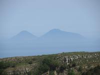 Die liparischen Inseln in der Ferne