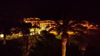 Nachtblick aus unserem Hotel Naxos Beach