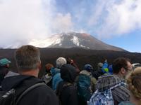 Blick auf die Kraterspitze - selten so klar zu sehen.
